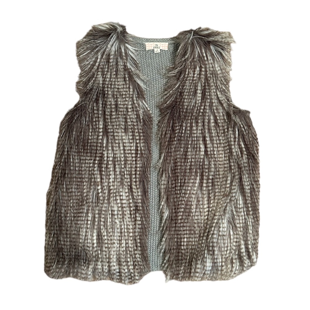 “Feather” Faux Fur Vest